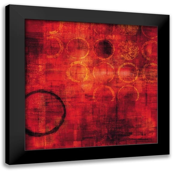 Nelson, Brent 12x12 Black Modern Framed Museum Art Print Titled - Rojo