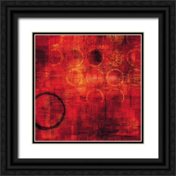 Nelson, Brent 12x12 Black Ornate Wood Framed with Double Matting Museum Art Print Titled - Rojo
