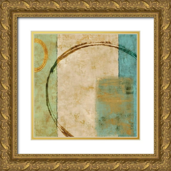 Nelson, Brent 15x15 Gold Ornate Wood Framed with Double Matting Museum Art Print Titled - Relativity II