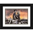 thumbnail image 1 of Nelson, Josh 18x13 Black Ornate Wood Framed with Double Matting Museum Art Print Titled - Sunset Ride, 1 of 4