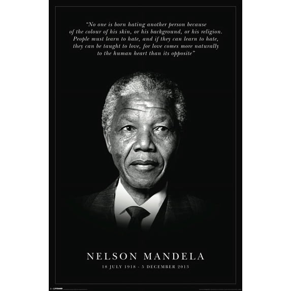 Nelson Mandela - Commemorative Laminated Poster (24 x 36)