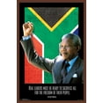 thumbnail image 1 of Nelson Mandela - Real Leader Wall Poster, 22.375" x 34", Framed, 1 of 2