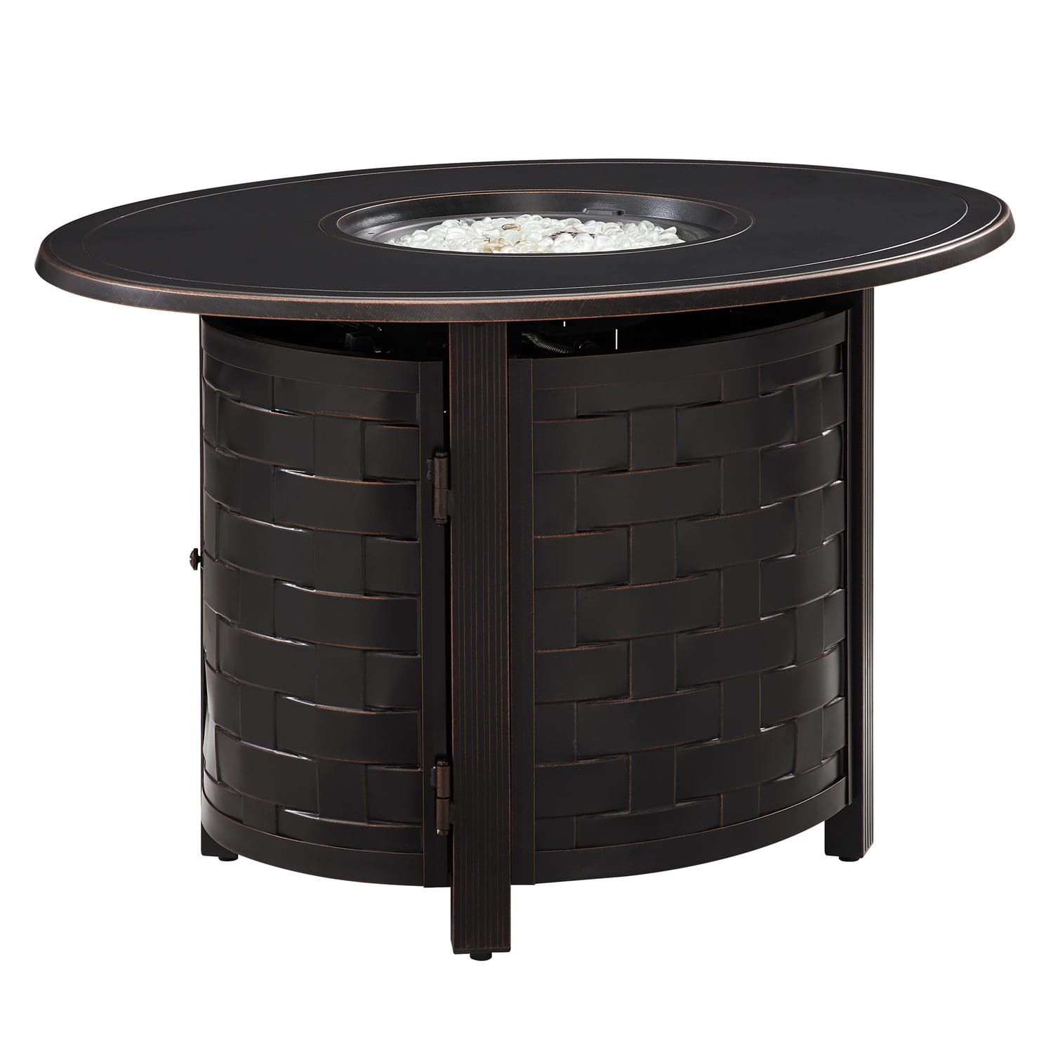 Nelson Oval Aluminum LPG/NG Fire Pit