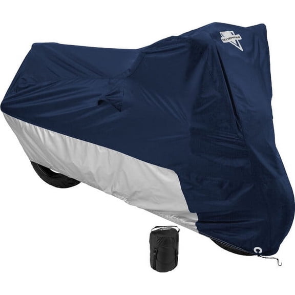 Nelson-Rigg 201-005 MC-902 Defender Deluxe Motorcycle Cover - Navy/Silver - X-Large