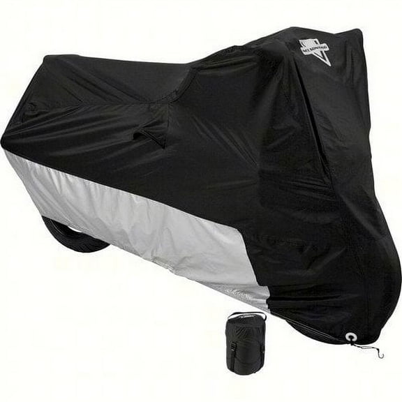 Nelson-Rigg Deluxe All-Season Black/Silver XXL Motorcycle Cover (MC-904-05-XX)