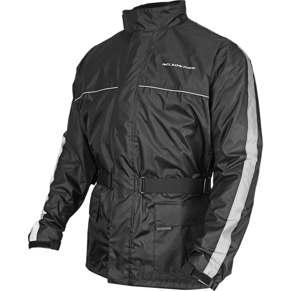 Nelson-Rigg Solo Storm Mens Motorcycle Rain Jacket Black XL