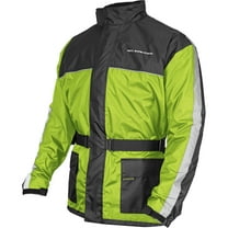 Nelson-Rigg Solo Storm Mens Motorcycle Rain Jacket Hi-Viz/Black XXL