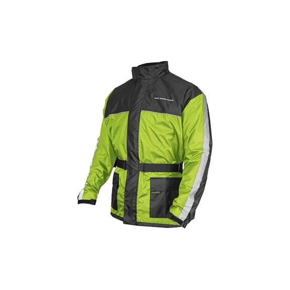 Nelson-Rigg Solo Storm Mens Motorcycle Rain Jacket Hi-Viz/Black XXL