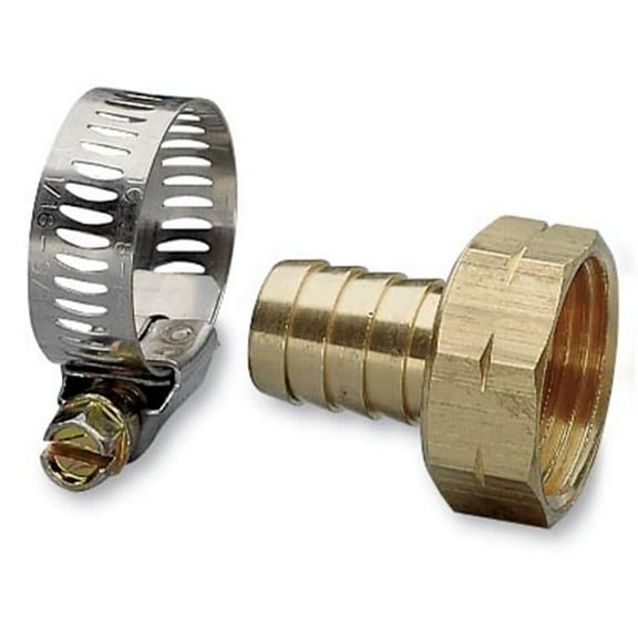 Nelson Sprinkler .75 in. Brass & Worm Gear Clamp Female Hose Repair
