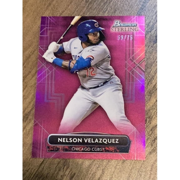 Bowman Nelson Velazquez Chicago Cubs MLB Trading Card 2022 Sterling BSP-64 numbered