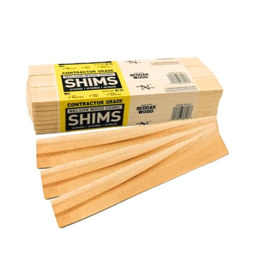 Nelson Wood Shims Beddar Wood Shim - Pack of 12