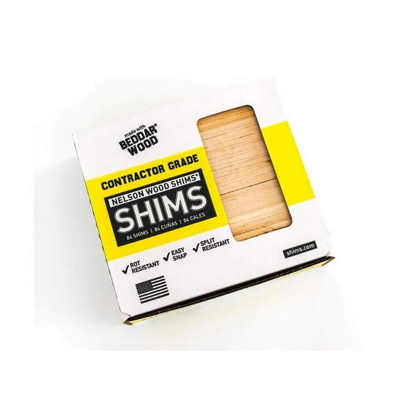 Nelson Wood Shims 1.5 in. W X 8 in. L Wood Shim 84 pk