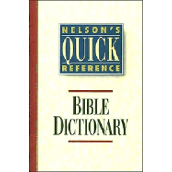 Pre-Owned Bible Dictionary (Nelson's Quick Reference) by William Smith (Paperback), Religion, English
