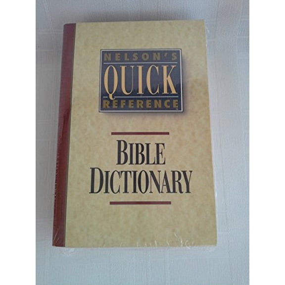 Pre-Owned Nelson's Quick Reference Bible Dictionary, 9780840769060, 0840769067, Paperback, Revised edition