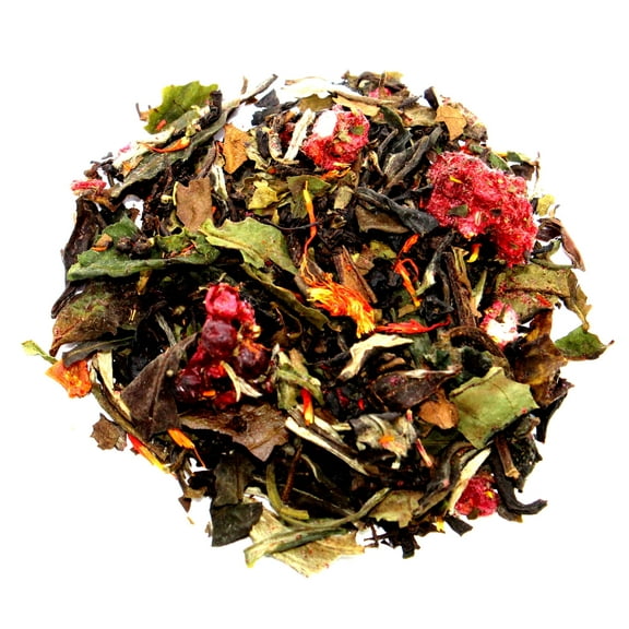 Nelson's Tea - Blackberry Pomegranate - Black Loose Leaf Tea - Black tea, white tea, rose hips, blackberry leaves, and safflower - 1.6 oz