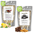 thumbnail image 1 of Nelson's Tea Bundle - Chocolate Caramel Turtle (2oz) & Lemon Ginger Honey (1.6oz)-Chocolate Caramel with Red Rooibos, Caramel, Chocolate Chips + Lemon Ginger Honey with Echinacea, Ginger, Lemongrass, 1 of 5