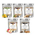 thumbnail image 1 of Nelson's Tea - Dessert Tea Sampler - Apricot Peach Cobbler, Banana Nut Bread, Butterscotch Pie, Caramel Apple, Chocolate Caramel Turtle (Sample Sizes), 1 of 5