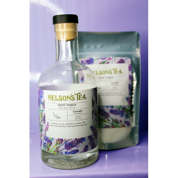 Nelson's Tea - Lavender Fog - Tipsy Tonics - Loose Leaf Tea Infusions - 375mL Bottle