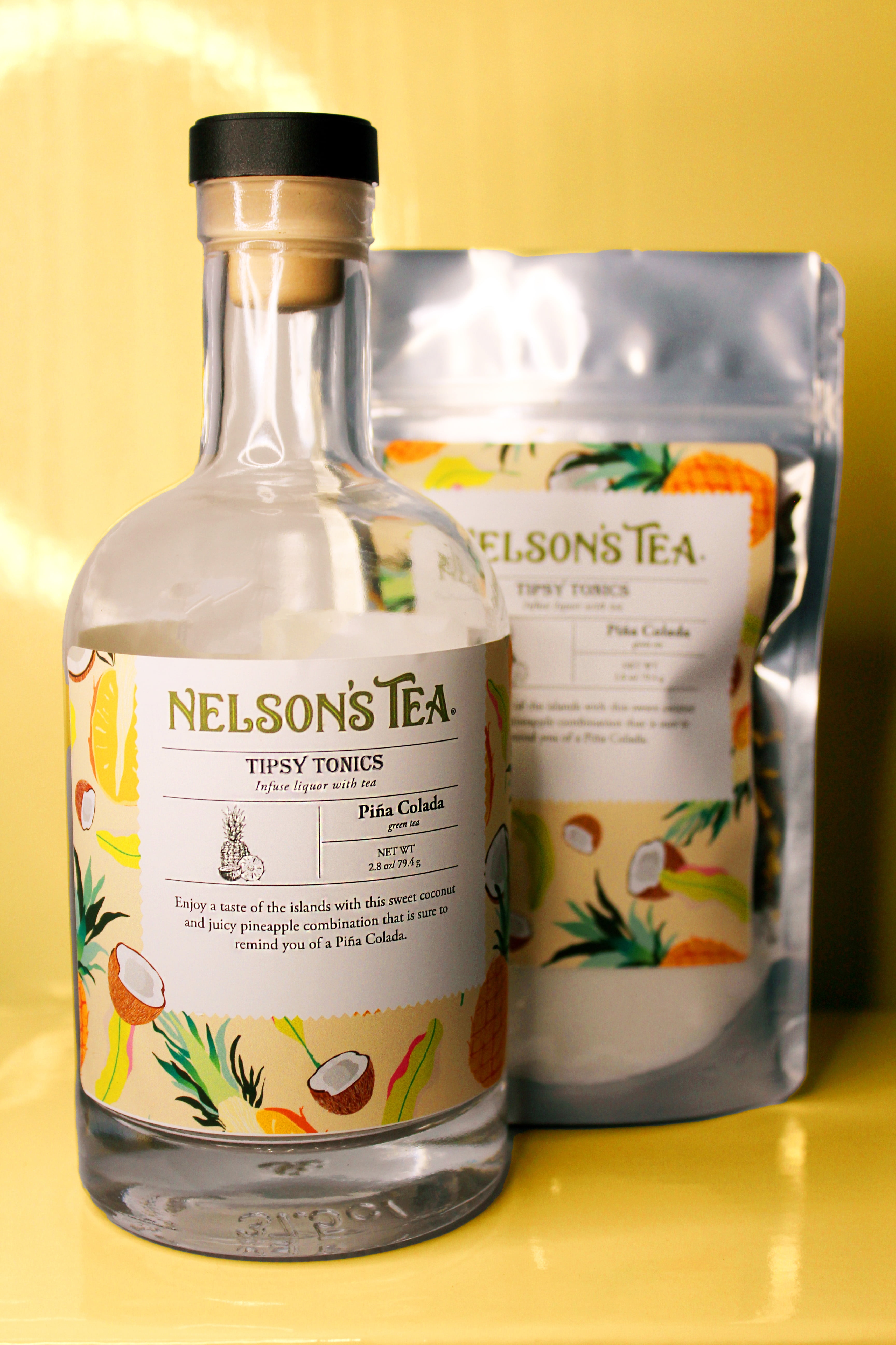 Tipzy Tea Nelson's Tea - Pina Colada - Tipsy Tonics - Loose Leaf Tea Infusions ...