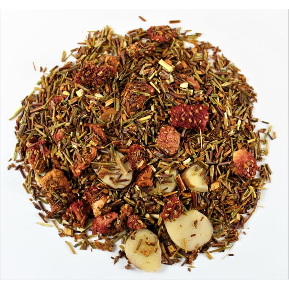 Nelson's Tea - Strawberry Almond - Rooibos Loose Leaf Tea - Red & green rooibos tea, almonds, and strawberries - 4 oz