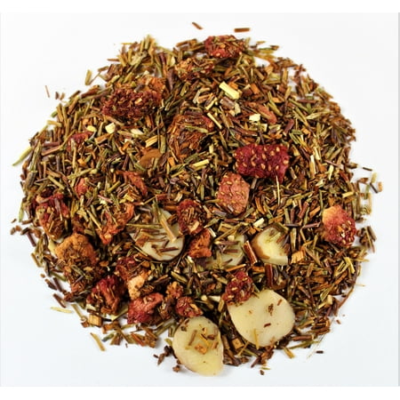 Nelson's Tea - Strawberry Almond - Rooibos Loose Leaf Tea - Caffeine Free - Red & green rooibos tea, almonds, and strawberries (Sample)