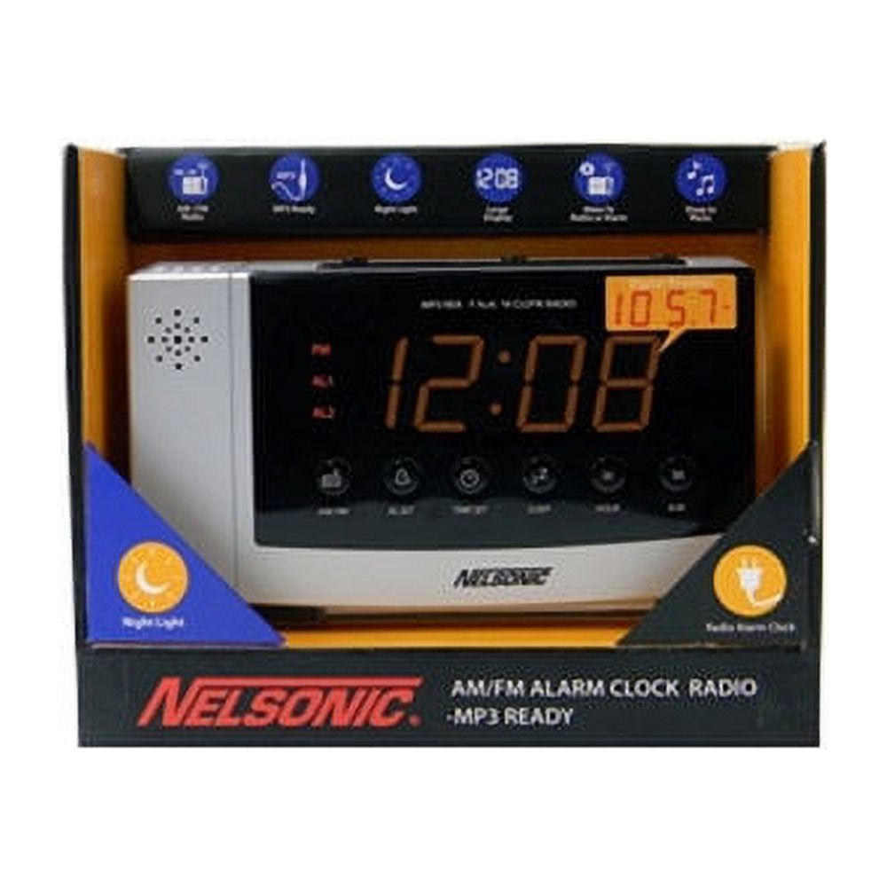 Nelsonic LED Clock Radio