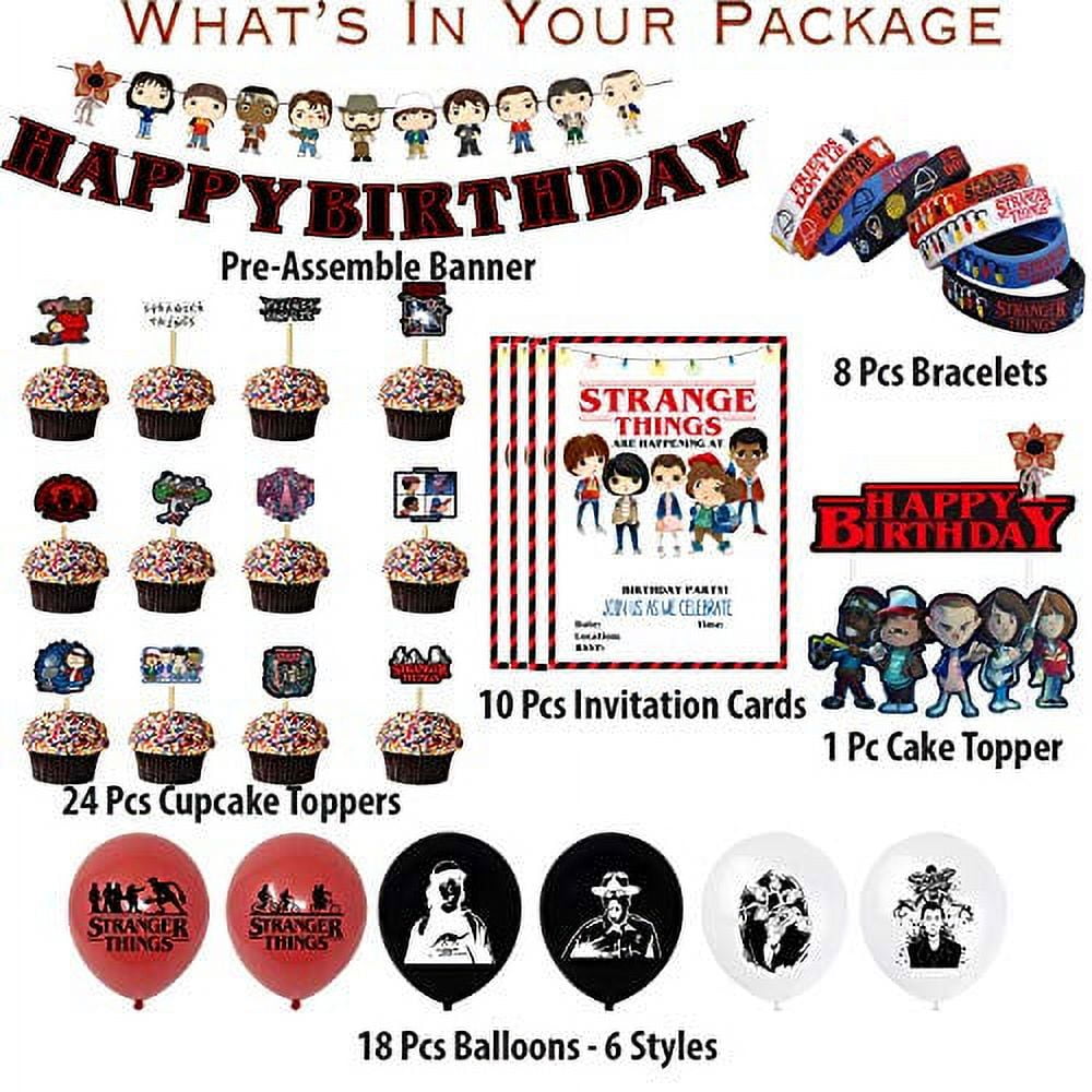 Nelton Birthday Party Supplies For Zombies Includes Backdrop - Banner -  Cake Topper - 24 Cupcake Toppers - 20 Balloons - Table Cloth