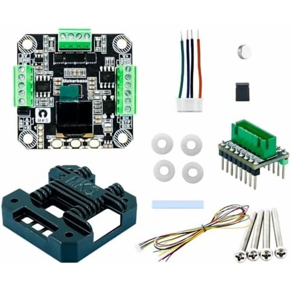 Nema 17 Servo Driver Controller MKS SERVO42D Closed Loop Stepper Motor Drive RS485 Converter 256 microstep for 3D Printer CNC Engraving Machines, Writing Machine