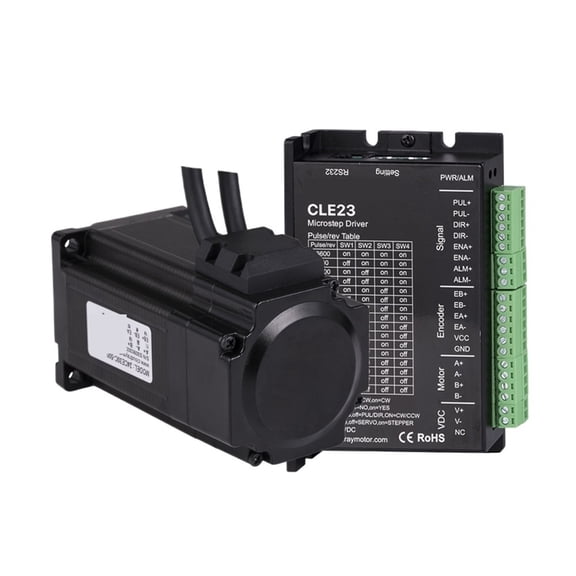 Nema 24 Closed Loop Stepper Motor With Encoder And Stepper Driver Kit 3.0N.m 5.0A With 1.5M Cable For 3D Printer ,Stable Performance