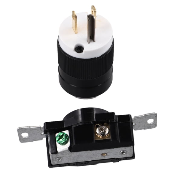 Nema 5 15P 15A 125V Straight Blade Plug Socket Connector Easy To Grasp Design Smile Home