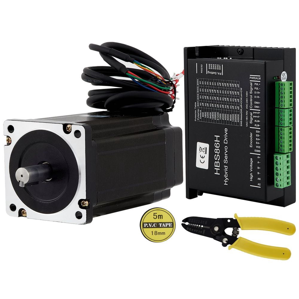 Nema34 12Nm Closed Loop Stepper Servo Motor 2 Phase Hybrid Driver CNC ...