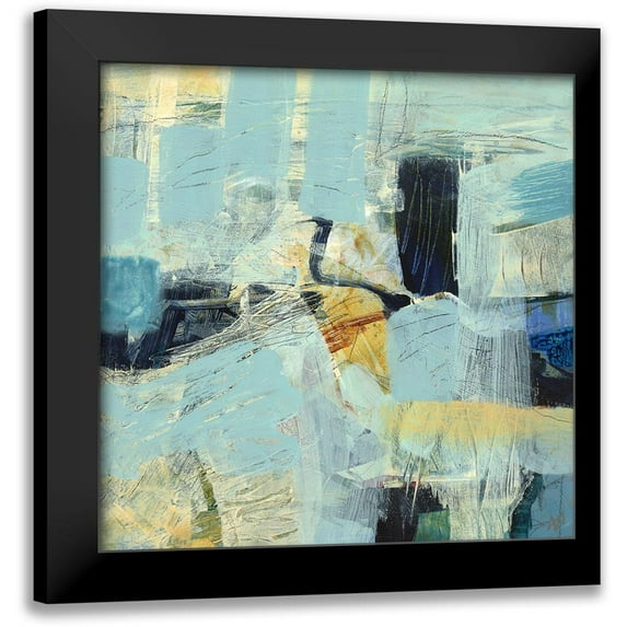 Nemcosky, Ann Thompson 12x12 Black Modern Framed Museum Art Print Titled - Tideline No. 1