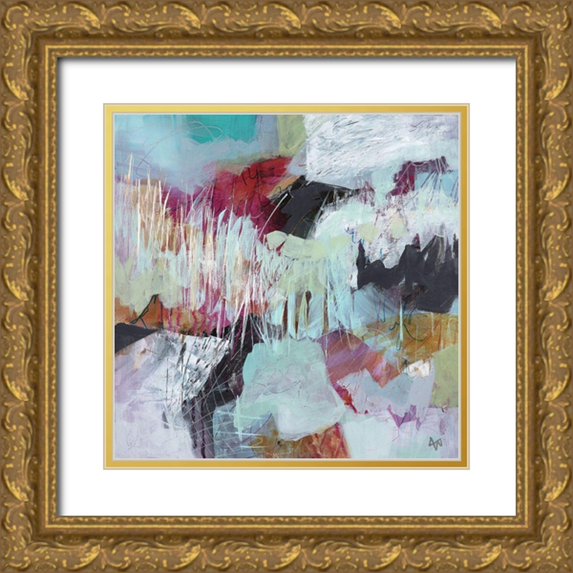 Nemcosky, Ann Thompson 20x20 Gold Ornate Wood Framed with Double Matting Museum Art Print Titled - Field Notes No. 10