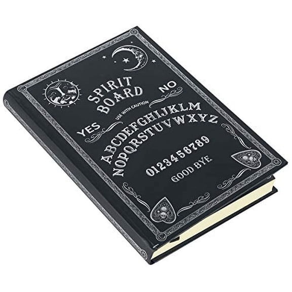 Nemesis Now Black Embossed Journal White Spirit Board 17cm, Coated, Wood Free Paper
