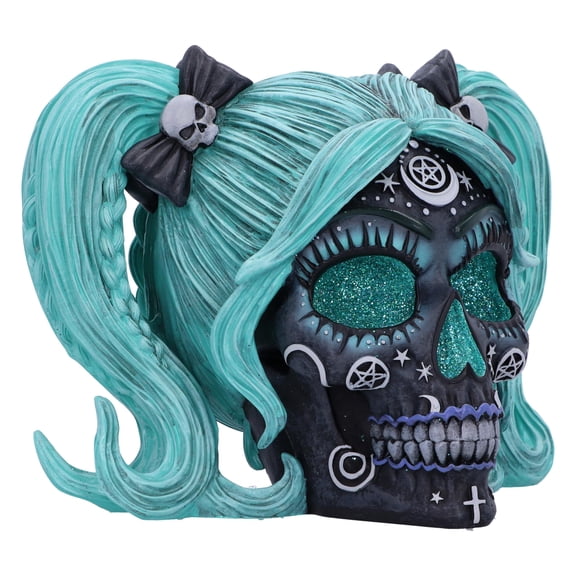 Nemesis Now Drop Dead Gorgeous Cute and Cosmic Figurine 19.5cm, Resin, Witchy Doll Skull Orname