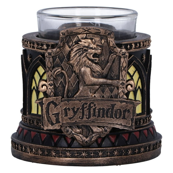 Nemesis Now Harry Potter Gryffindor Tea Light Holder 7.5cm, Resin, Bronze, Officially Licensed