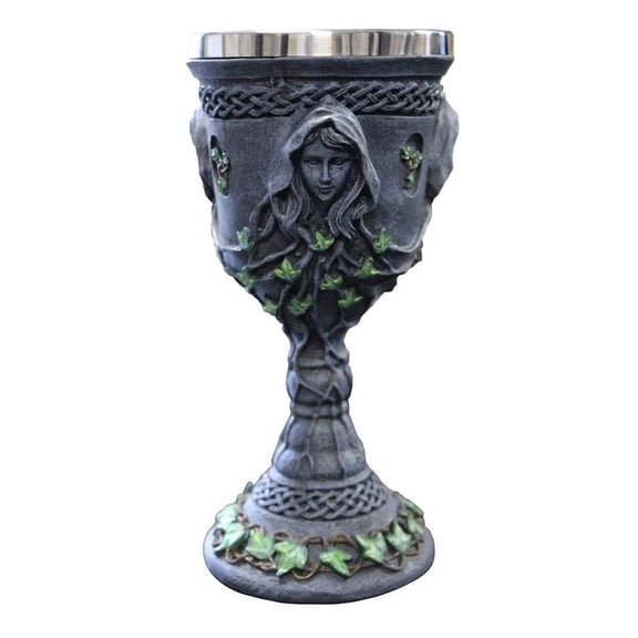Nemesis Now Ltd Medieval Renaissance Mother Maiden Crone Triple Goddess Chalice 12oz