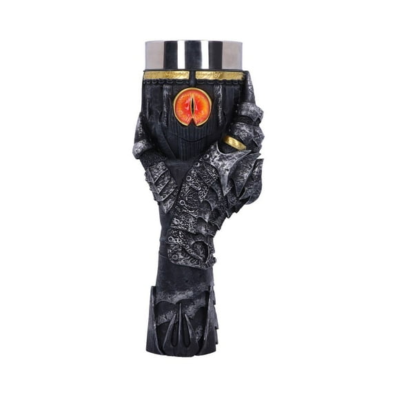 Nemesis Now Officially Licensed Lord of The Rings Sauron Goblet, Grey, 22.5cm, 400 milliliters