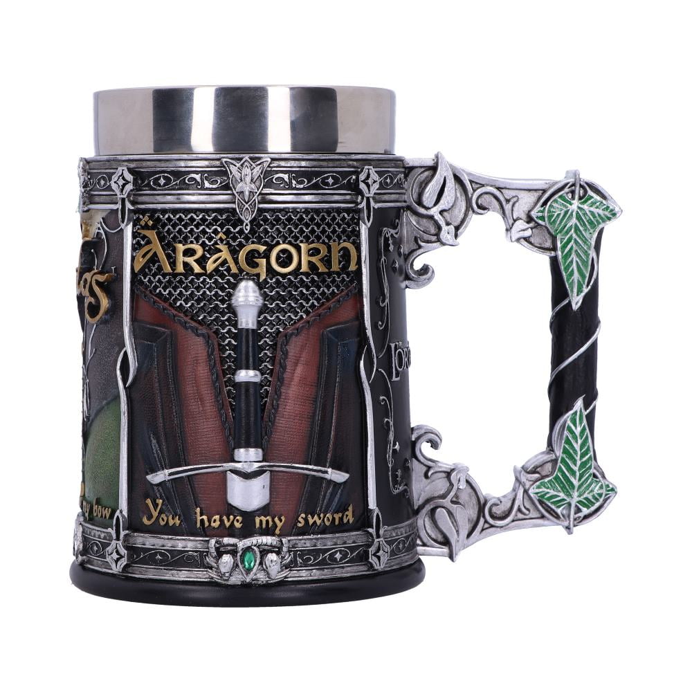 Nemesis Now Officially Licensed Lord of The Rings The Fellowship Tankard, Multi Coloured, 15.5cm