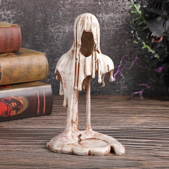 Nemesis Now Reaper's Departure Resin Off White Melting Grim Reaper Ghost Ornament Distressed White Sculpture Horror Home Décor Cast in The Finest Resin Expertly Hand-Painted