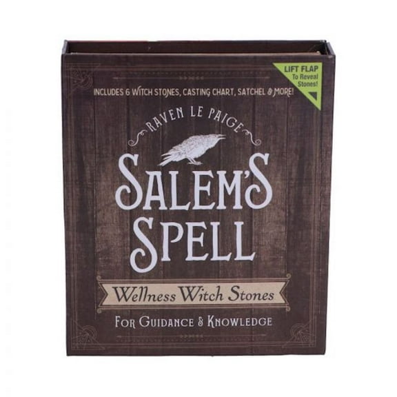 Nemesis Now Salem's Spell Kit Six Witches Wellness Stones In Decorated Box
