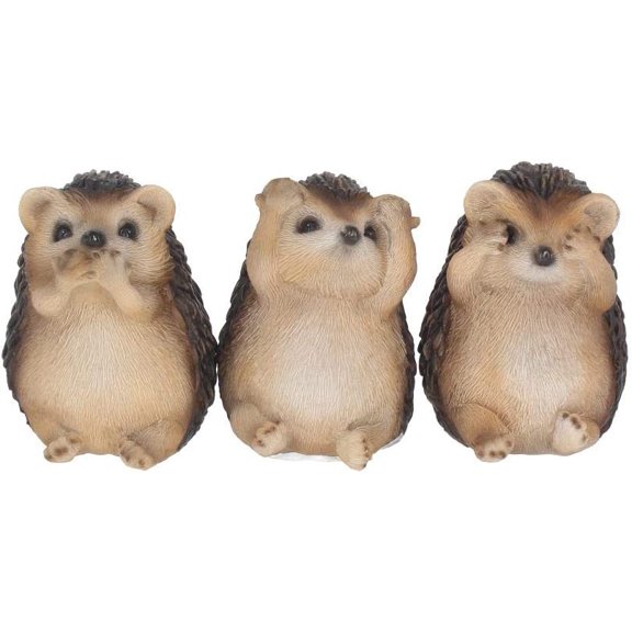 Nemesis Now Three Wise Hedgehogs Figurine 9cm Brown Single