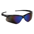 thumbnail image 1 of Nemesis Safety Glasses, Black Frame, Blue Mirror Lens, 1 of 4