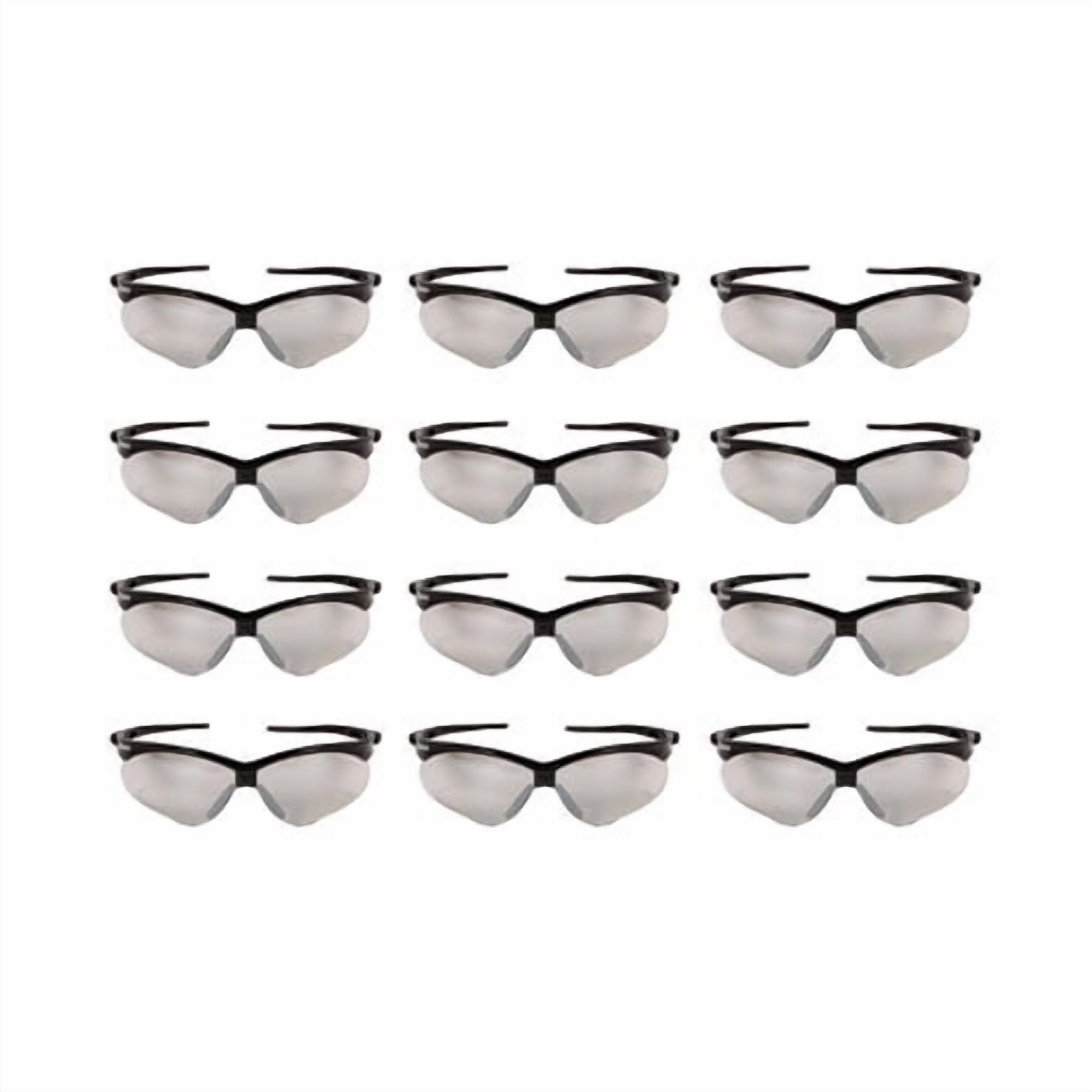 Nemesis Safety Glasses, Black Frame, Indoor/outdoor Lens | Bundle of 2