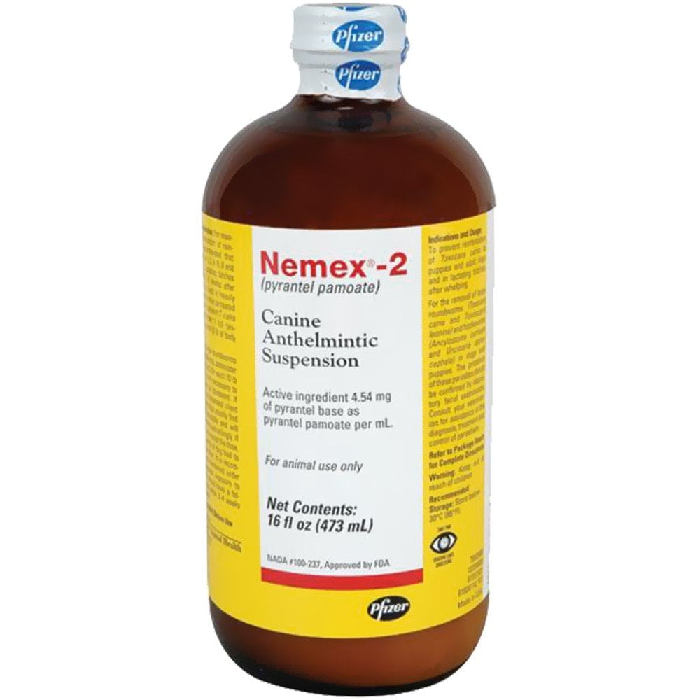 Nemex II Wormer 16 oz. Roundworm & Hookworm Treatment for Dogs & Puppies