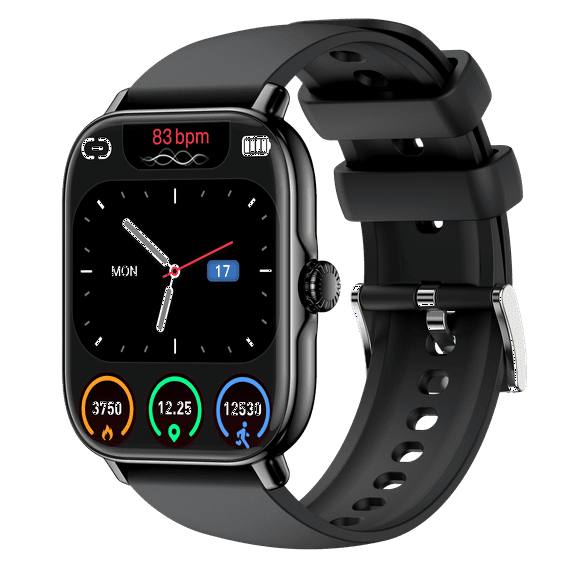 Nemheng 1.85'' Smart Watch Answer/Make Calls, Smartwatch with Call/Text, Android Smart Watch for iphone Compatible, Full Touch Smart Watches for Women Men,Black