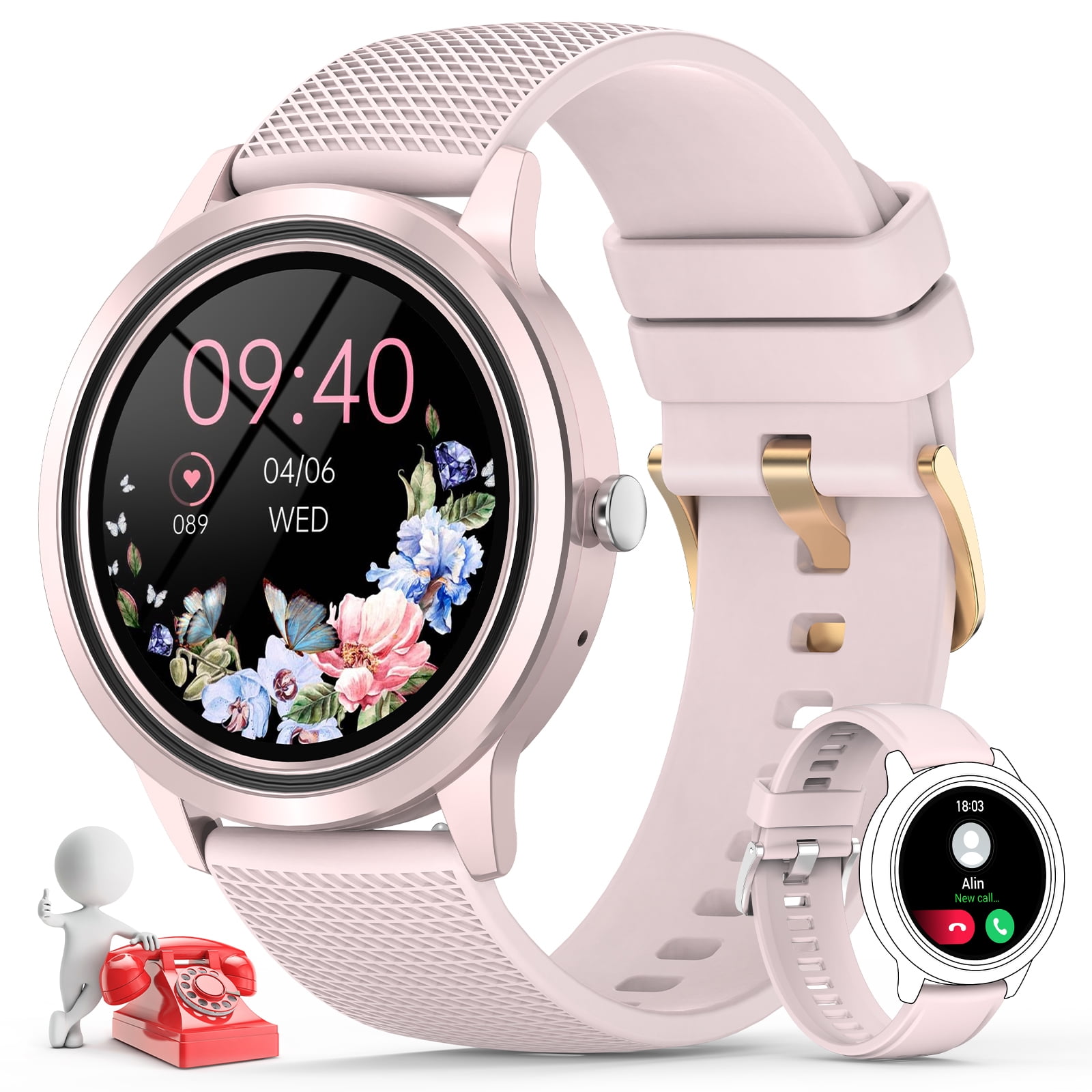 Nemheng Smart Watch (Answer/Make Call), 1.32" Sports Smartwatch