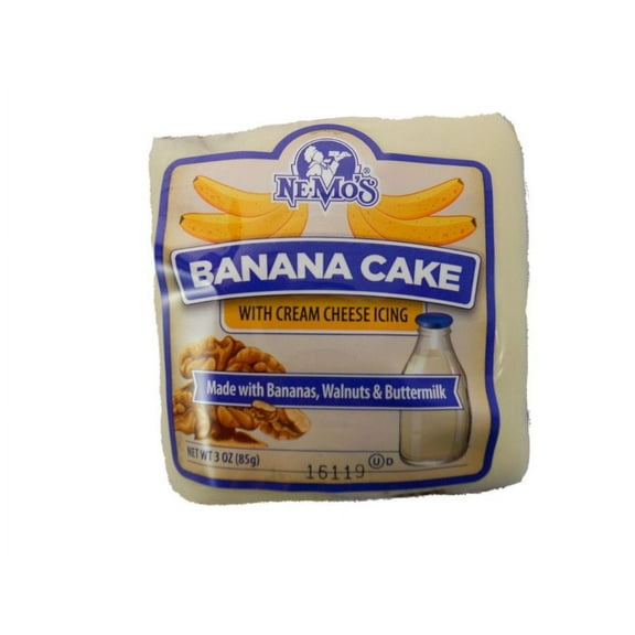 Nemo's Cake Banana Square 6cut (PACK OF 6)