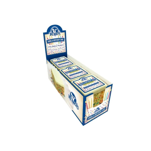 Nemo's Cake Squares Vanilla Birthday 36 Count 3oz (PACK OF 6)