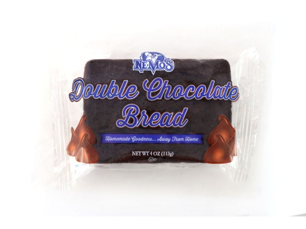 Nemo's Double Chocolate Cake Bread 4oz (PACK OF 12)